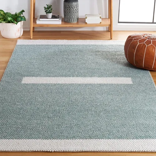 Vista 31 de SAFAVIEH Natura Collection - Alfombra de pasillo, 2 pies 3 pulgadas x 8 pies, negro y marfil, tejido plano hecho a mano de lana moderna a rayas