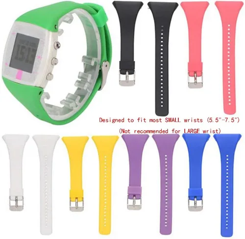 Vista 6 de QGHXO Correa para Polar FT4/FT7, correa de repuesto de silicona suave y ajustable para reloj Polar FT4/FT7