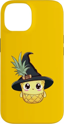 Vista 4 de Funda para iPhone 16 con diseño de piña para Halloween 2024