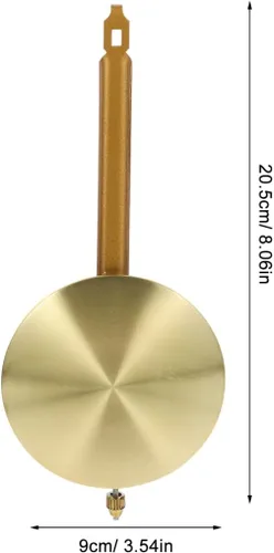 Vista 2 de Piezas de reloj de péndulo de repuesto de metal para relojes de pared y regulador 20.50X7.50X0.31.5 in largo reloj péndulo accesorio para reparación