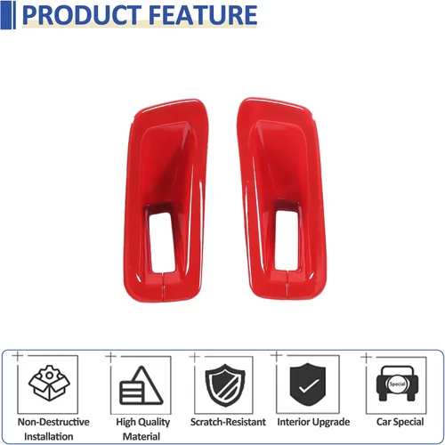 Vista 3 de Daeiclru Funda para cinturón de seguridad de asiento de automóvil compatible con Chevrolet Corvette C8 2020-2023, soportes de cinturón de seguridad