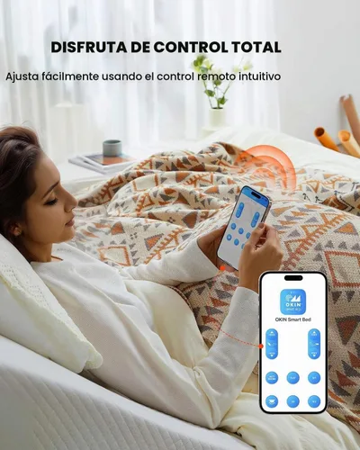 Vista 5 de Amada - Base de cama ajustable individual XL con masaje y gravedad cero