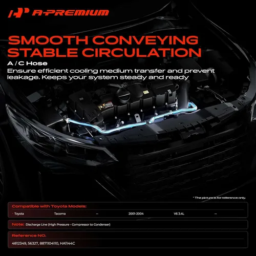 Vista 2 de A-Premium Conjunto de manguera de línea de descarga de A/C compatible