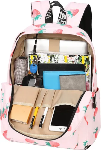 Vista 44 de Mygreen - Mochila escolar con bonitos diseños para niños y niñas, 11.5 x 15.7 x 5.1 pulgadas