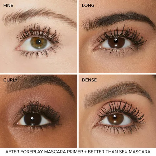 Vista 5 de Too Faced Better Than Sex Foreplay Mascara Primer Waterproof Eyelash Primer for Volume and Length Nourishing Argan Oil + Grape Seed Oil Formula
