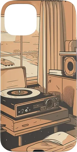 Vista 9 de Lofi Aesthetic Vinyl Music Minimal Calm Nostalgic Art Case for iPhone 16