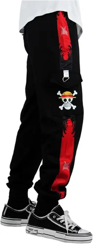 Vista 3 de Gonriya Pantalones deportivos de personajes de anime, pantalones deportivos de anime, pantalones de hip hop, para cosplay, unisex