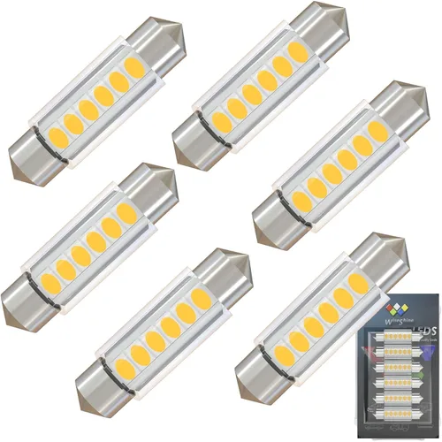 Vista 22 de Bombilla LED Festoon C5W de 38mm 39mm DE3425 DE3423 Bombillas LED Ámbar Amarillo Festoon 6418 6411 6423 Bombilla LED DC 12V para Luces Interiores