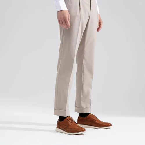 Vista 7 de Jousen Zapatos de vestir para hombre Brogue Formal con cordones Oxfords