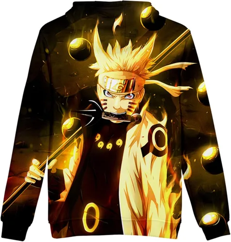 Vista 4 de Sudadera con capucha de anime, disfraz de cosplay con estampado 3D, sudadera con capucha de anime Hatake Kakashi para hombre