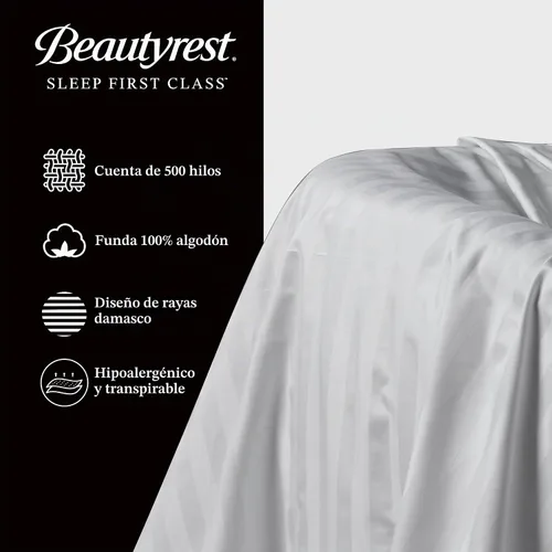 Vista 3 de Beautyrest Juego de 2 almohadas de plumas de ganso tamaño Queen
