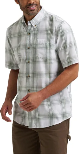 Vista 7 de Wrangler Authentics - Camisa clásica de manga corta con diseño a cuadros, para hombre Cuadros Blue Nights