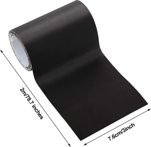 Vista 6 de WILLBOND Parches de reparación de nailon para chaquetas adhesivas, color Negro