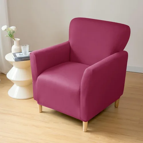 Vista 3 de XMAYODS Funda elástica para silla de club, funda de barril para silla, funda de elastano suave para sillón, funda de sofá extraíble, protector de #1