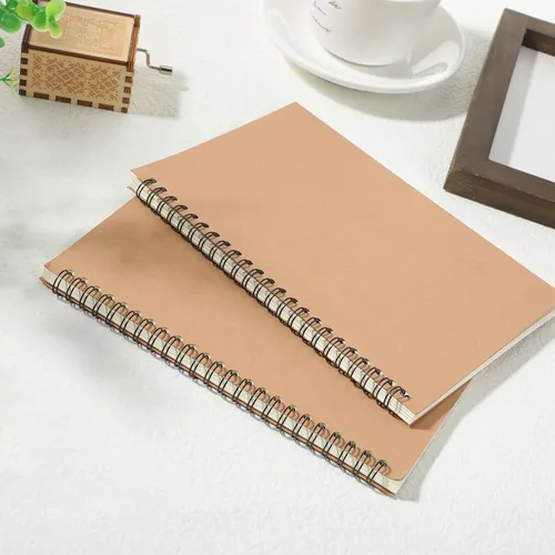 Vista 7 de Epakh Paquete de 22 Cuadernos Espirales A5 con Cubierta Kraft, Cuaderno de Diario Espiral de Tapa Dura de Regreso a la Escuela 5.5 x 8.3 Pulgadas