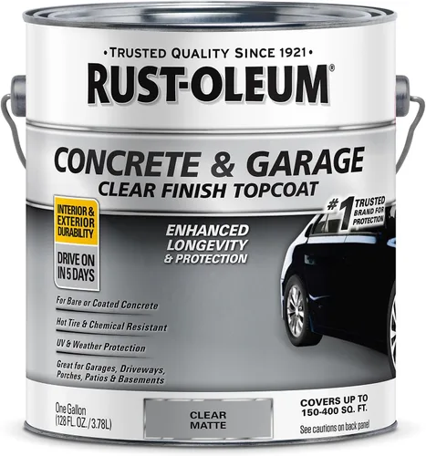 Vista 26 de Rust-Oleum 225359-2PK - Pintura e imprimación para pisos de concreto y garaje, galón, gris armadura satinada, paquete de 2