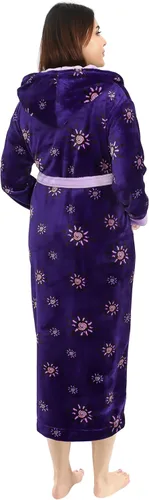 Vista 2 de NY Threads Bata de baño afelpada con capucha para mujer