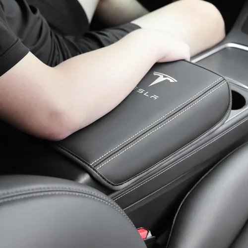 Vista 4 de Funda para consola central central de automóvil compatible con Tesla Model 3/Y 2017-2024, impermeable, almohadilla protectora resistente a