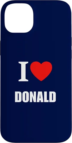 Vista 15 de Cute I Love Heart Donald Parents Wife Husband Girl Boy Case for iPhone 16