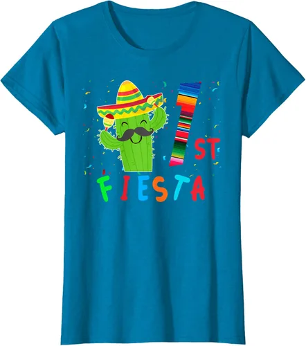 Vista 110 de Camiseta mexicana para fiesta temática de cumpleaños a juego, Negro, S
