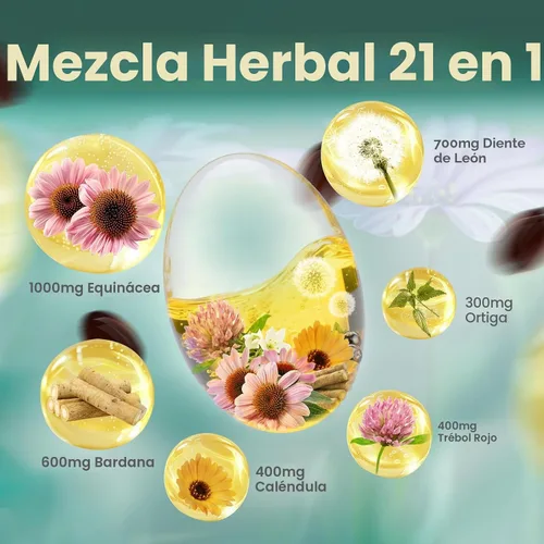 Vista 3 de Suplemento de drenaje linfático, 240 cápsulas blandas, suplemento de apoyo del sistema linfático de 4275 mg para mujeres y hombres, mezcla