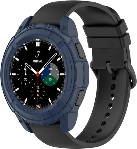 Vista 4 de Samsung Galaxy Watch 4 Classic - Funda protectora de 1.81 pulgadas (1.811 in) con marco de anillo bisel (negro/azul/rojo/blanco/verde)