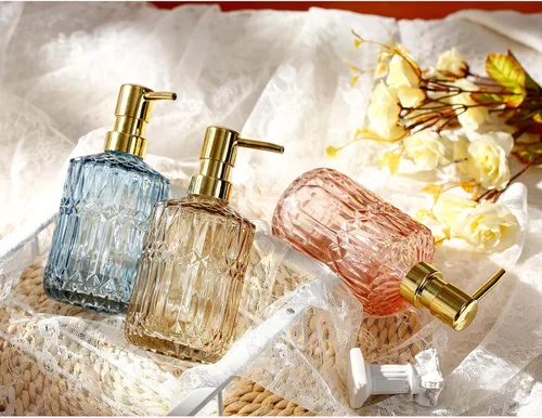 Vista 7 de YunNasi Dispensador de jabón con bomba, dispensadores de jabón líquido recargable para manos y platos para encimera de baño, fregadero de cocina