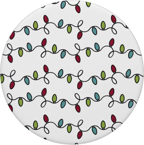 Vista 3 de Lindo patrón de Navidad navideño vintage luces PopSockets intercambiables PopGrip
