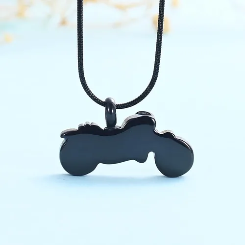 Vista 23 de Imrsanl Joyería de cremación para cenizas, motocicleta, automóvil pequeño, collar de urna de tractor para cenizas para hombres, recuerdo