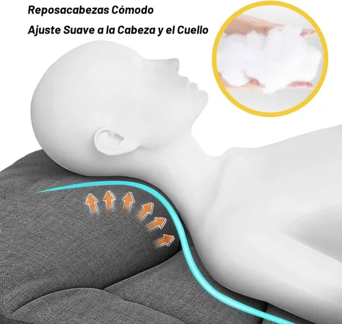 Vista 2 de ATORPOK Catre de camping para adultos con cojín y almohada, cama plegable portátil para dormir, catre ligero para tienda con bolsa de transporte que