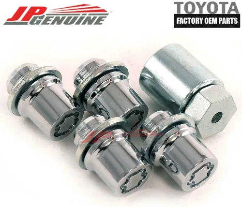 Vista 4 de Candado de llave Toyota, cromado, acero, 00276-00900