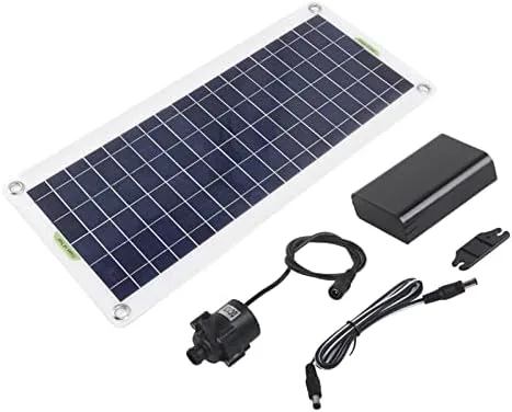 Vista 7 de Paneles solares, kit solar de polisilicio de 30 W, kit de bomba de fuente de panel solar para fuente alimentada por el sol, estanque hidropónico