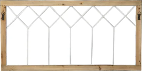 Vista 7 de Sintosin Farmhouse Window Frame Wall Decor 19 X 39 Inches, Washed Black