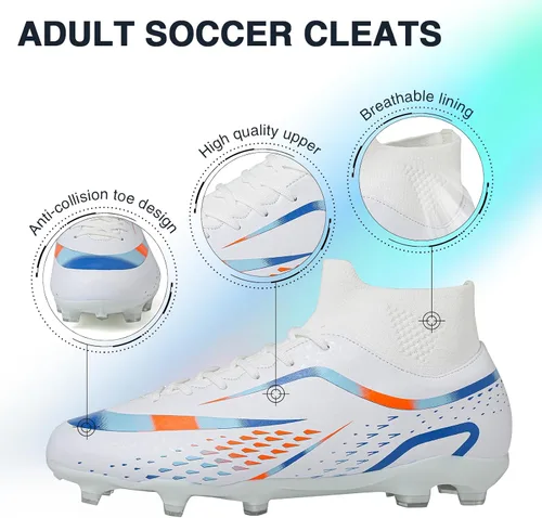 Vista 6 de CBUSTER Tacos de fútbol para hombre y mujer, tacos de fútbol para niños, AGFG