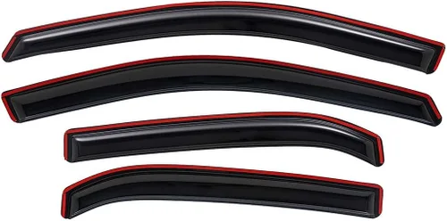 Vista 3 de Lightronic Visera de ventana de ventilación automática con clip extra duradero, compatible con Chevrolet Equinox 2010-2017, protección UV, deflector