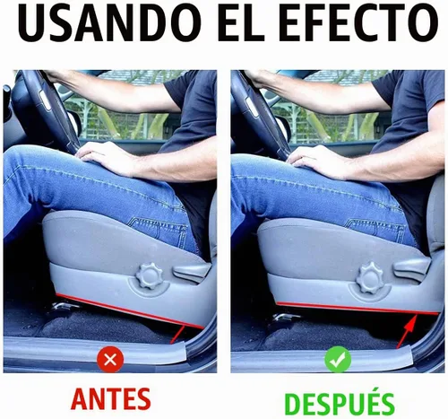 Vista 3 de Espaciador de asiento de 1 pulgada para elevar la parte trasera de los asientos delanteros, kit de elevación y reclinación ajustable para asiento