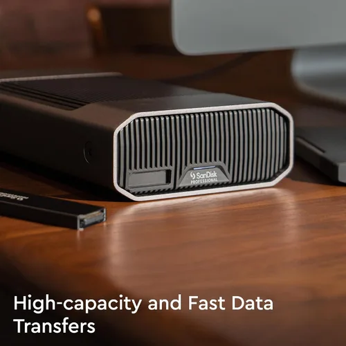 Vista 2 de SanDisk Professional 6TB G-Drive Project - Disco Duro Externo, Thunderbolt 3, USB (10Gbps), Disco Duro Ultrastar de 7200RPM, Hasta 250MB/s