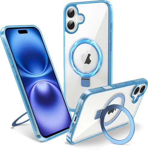 Vista 23 de Funda magnética para iPhone Air – [Soporte invisible integrado] [Compatible con MagSafe] [Protección contra caídas de grado militar] Cubierta