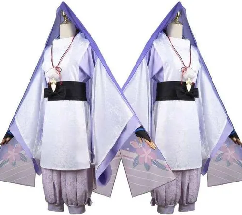 Vista 4 de Cosplay Life SANBING Genshin Impact - Disfraz completo de anime RPG con peluca para cosplay