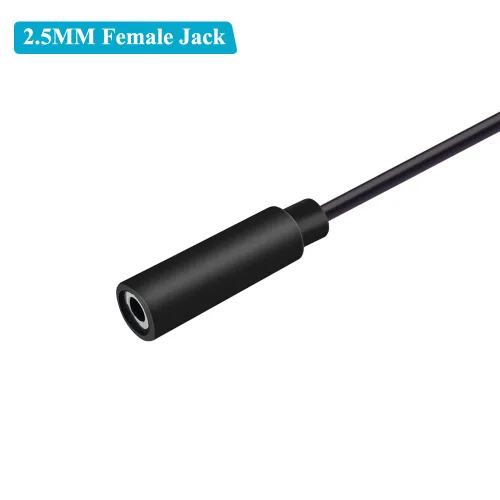 Vista 3 de Adaptador de conector hembra estéreo de 0.1 in a cable de audio de cable