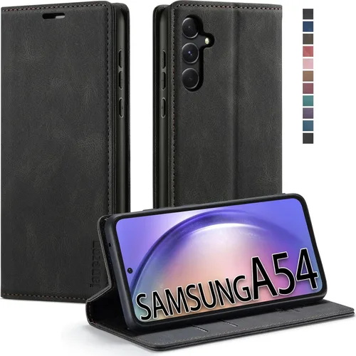 Vista 15 de Funda tipo cartera para Samsung Galaxy A52 5G con bloqueo RFID, color negro
