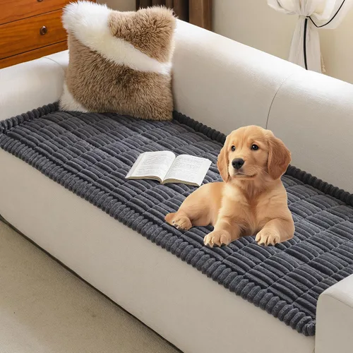 Vista 12 de MYSKY HOME Fundas de sofá para sofá de 2 cojines, funda de sofá para perros, fundas de sofá para mascotas lavables, fundas de sofá suaves