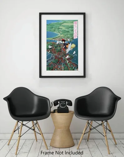 Vista 5 de XIHOO Hayao Miyazaki'Kiki's Delivery Service Póster de anime, película japonesa sin marco, regalo de 12 x 18 pulgadas (11.8 in x 18.1 in)