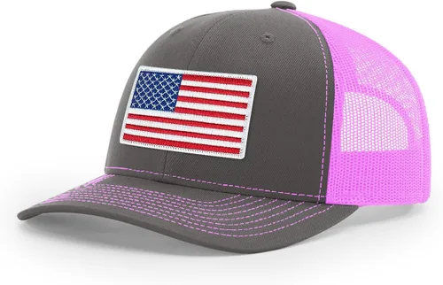 Vista 254 de Joe's USA Richardson 112 - Gorras de camionero con parche gráfico personalizado - Gorras estructuradas de cinco y seis paneles Richardson Premium