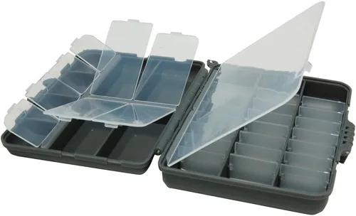 Vista 2 de Plano Caja compacta de aparejos lado a lado, gris/transparente