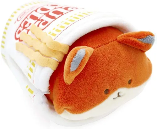 Vista 2 de Anirollz Juguete de peluche – Manta oficial de Nissin Cup Fideos Roll Outfitz Doll Suave, esponjoso, cálido, lindo, cómodo, seguro, almohada