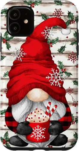 Vista 8 de Cute Christmas Gnome for Women with Hot Cocoa Mug for Xmas Case for iPhone 17