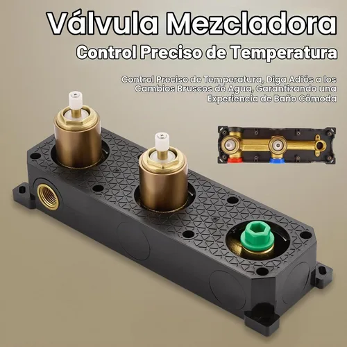 Vista 5 de TRUSTMI Sistema de ducha de doble mango de 12 pulgadas con válvula Oro cepillado