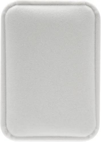 Vista 4 de Caja de regalo de joyería de terciopelo clásico para collar colgante (blanco)