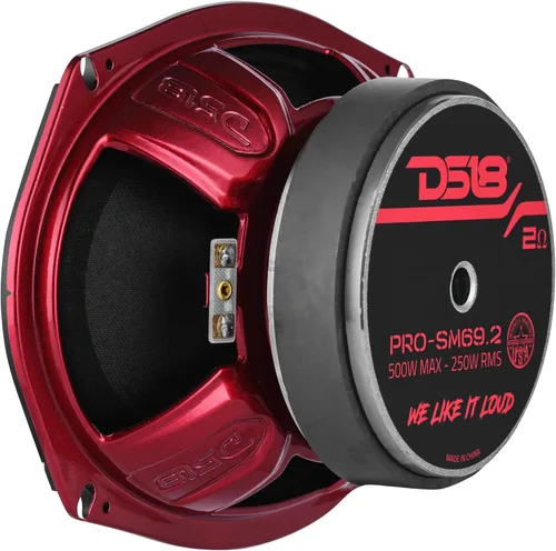 Vista 8 de DS18 PRO-SM69.2 6x9 Altavoz de Cono de Rango Medio de Montaje Poco Profundo Resistente al Agua, 500W Potencia Máxima, 250W RMS, 2 Ohmios - Perfecto